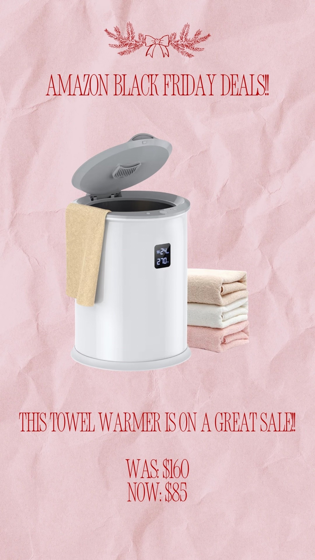 I have been eyeing this towel warmer!!! 

#LTKHome #LTKSaleAlert #LTKGiftGuide