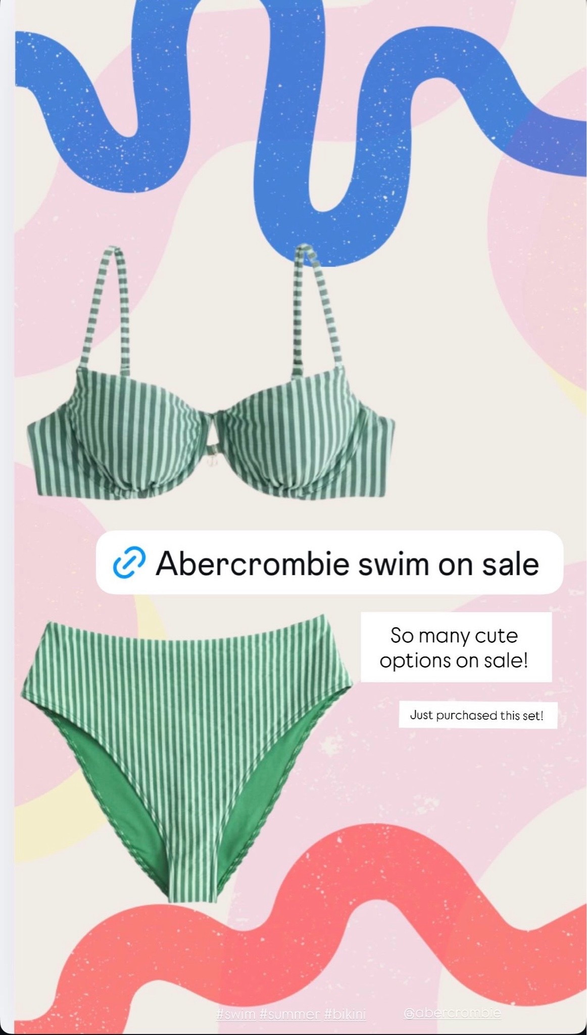 Abercrombie and Fitch swim is on sale ! ￼

#LTKSwim #LTKTravel #LTKSeasonal