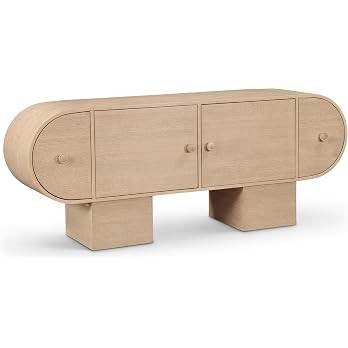Meridian Furniture 77044Natural Harlow Collection Art Deco Sideboard/Buffet with Rich Natural Fin... | Amazon (US)