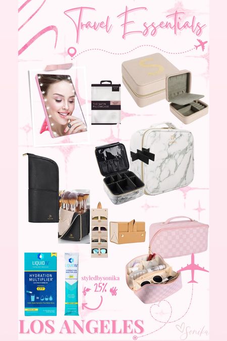 Travel essentials
Makeup organizer
Beauty 
Toiletry holder
Sunglass holder
Makeup brush organizer 
Travel mirror  

#LTKtravel #LTKitbag #LTKbeauty