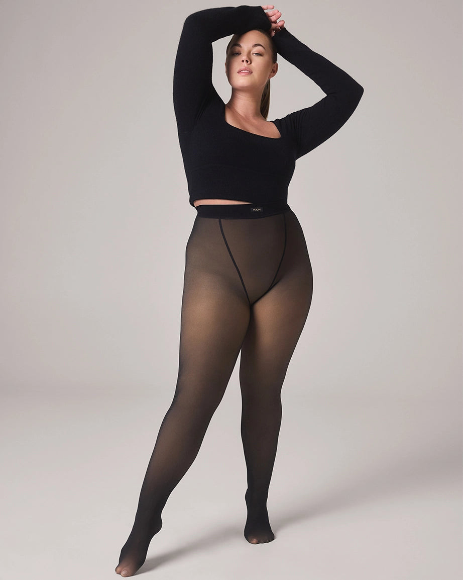 TOAST - FLEECE-LINED TIGHTS - SHEER ILLUSION | Noosh