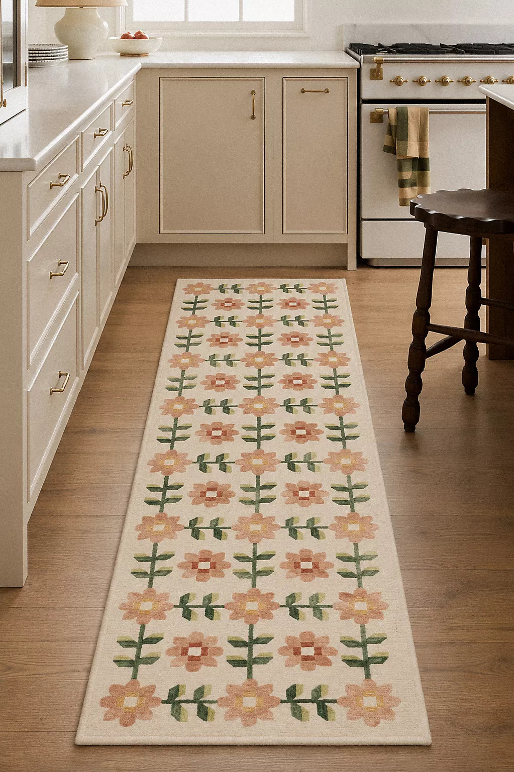 Arlington Flatwoven Floral Wool Rug | Anthropologie (US)