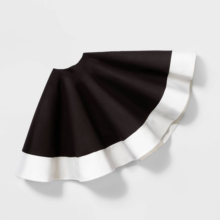 48in Felt Christmas Tree Skirt Black/White - Wondershop™ | Target
