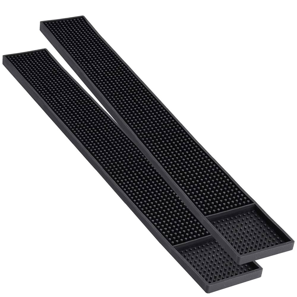 Noverlife 2PCS Rubber Bar Mats, Non-Slip Bar Service Spill Mat Bar Table Mat Restaurant Kitchen C... | Amazon (US)