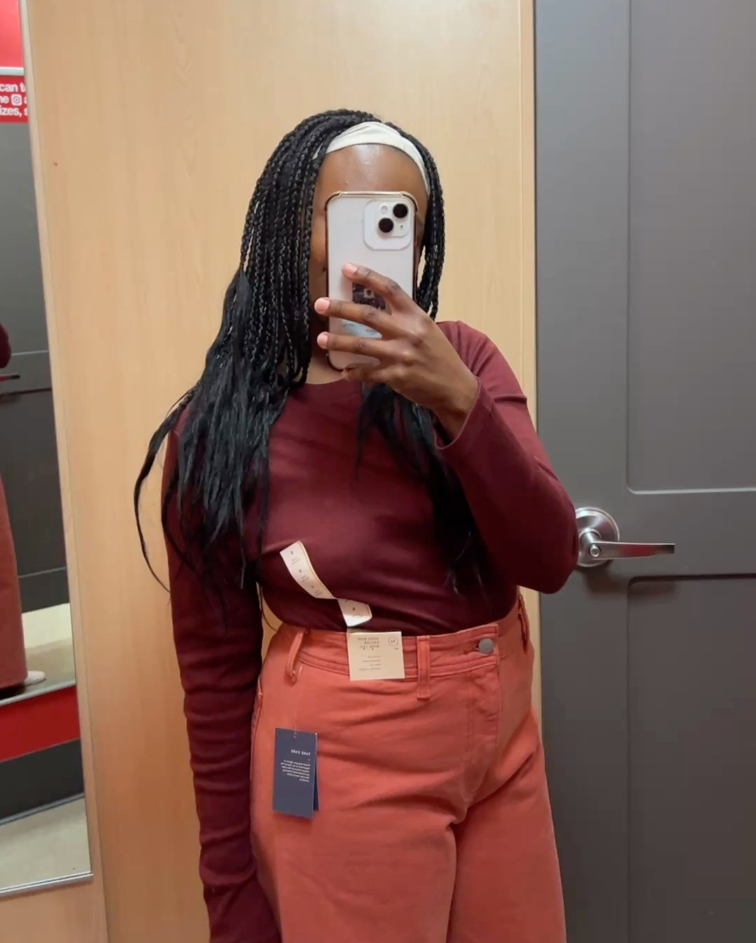 clearly i’m enjoying these wide leg denim pants 😂🤣 GREAT fit. i appreciate how the shape curves and straightens in the right places. i also enjoy the length of these pants. but just a heads up — there are no front pockets!!! #tryonhaul #fittingroom

#LTKStyleTip #LTKFindsUnder50 #LTKPetite