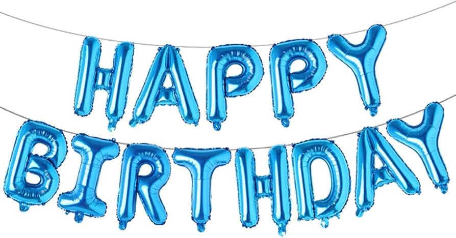 Happy Birthday Balloons, Aluminum Foil Banner Balloons for Birthday Party Decorations and Supplie... | Amazon (US)