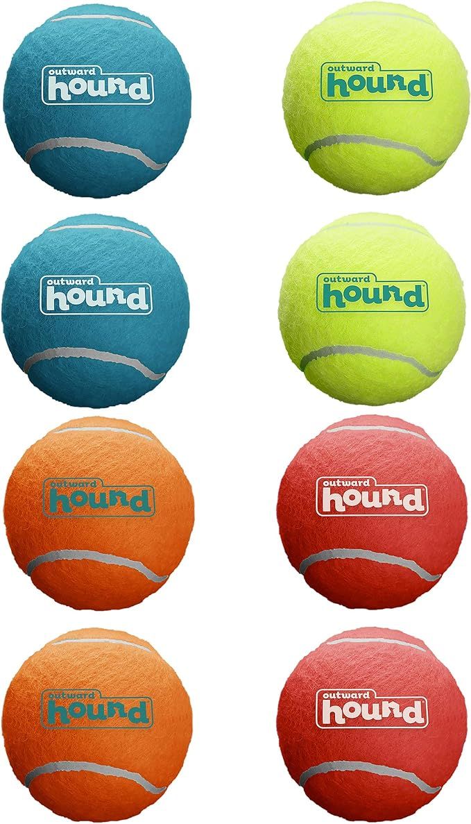 Outward Hound Squeaker Ballz Fetch Dog Toy, Small, 8- Pack | Amazon (US)