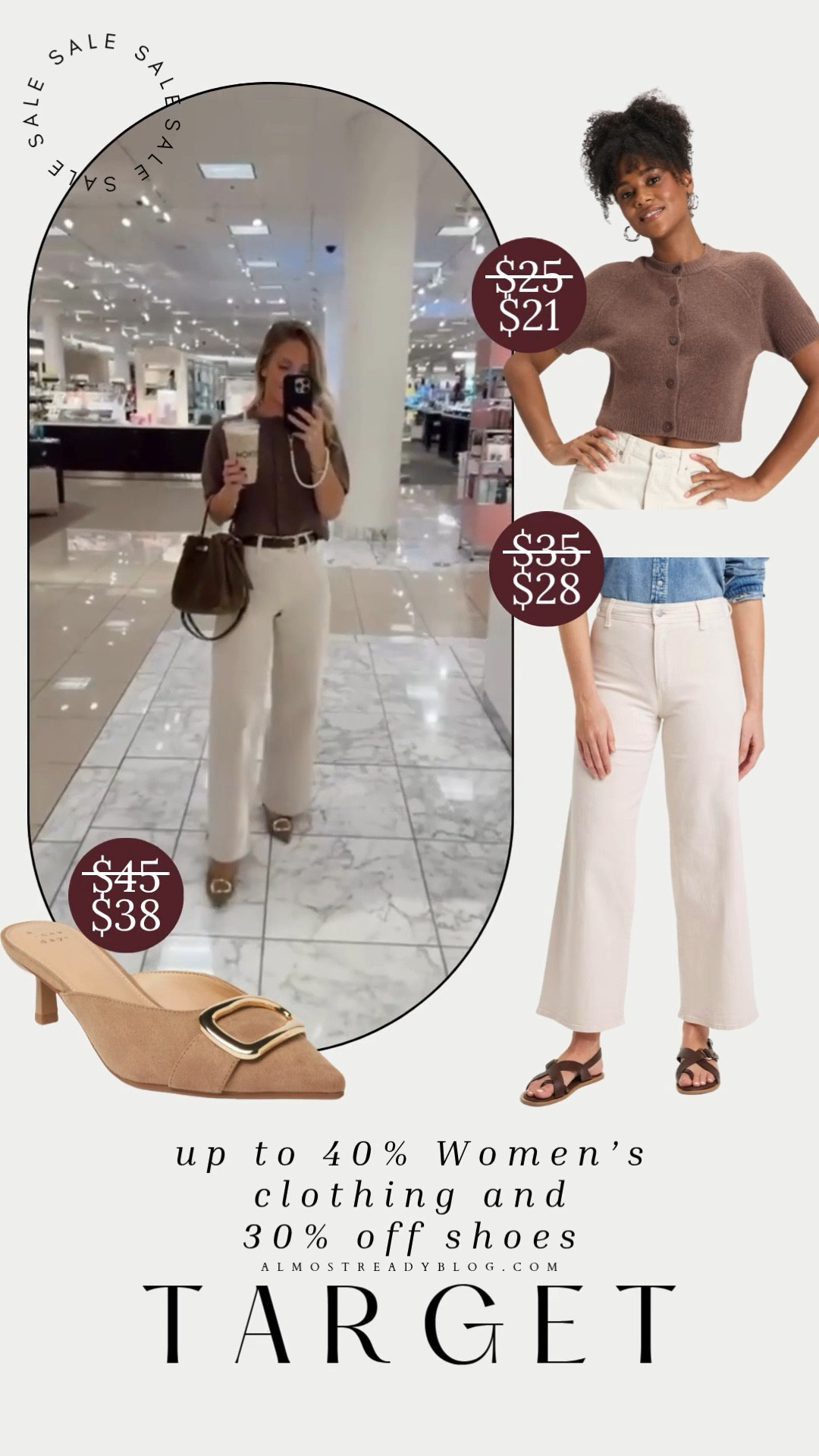 linking my head to toe Target outfit here! Target ip to 40% off Women's clothing and 30% off shoes.
XS sweater / jeans are true to size 🤎

#LTKOver40 #LTKFindsUnder50 #LTKSaleAlert