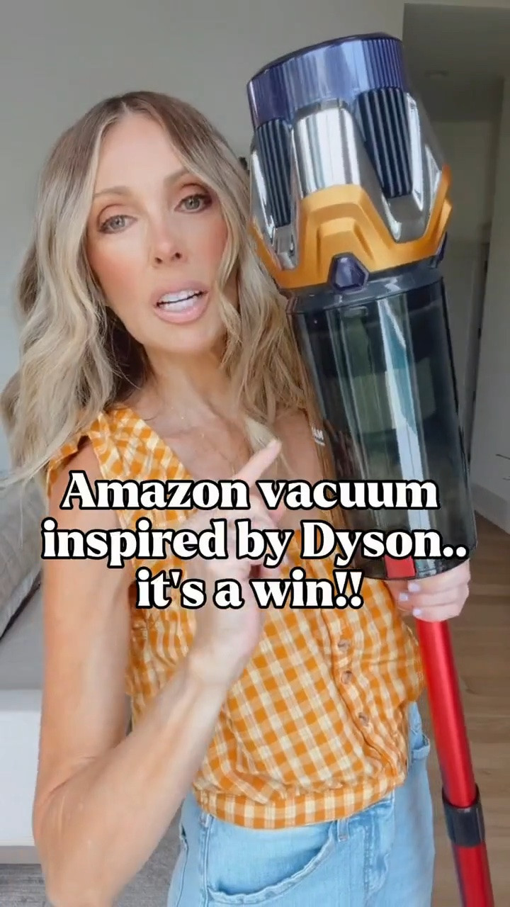 The vacuum that made me do a double take. 👀 Very Dyson-inspired without the Dyson price tag. If you’ve been wanting that sleek cordless look for quick cleanups, pet hair and everyday messes, this Amazon find is worth a look. It’s on sale for 23% off for Prime Day!