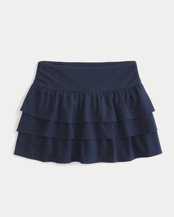 Women's Ruffle Knit Mini Skort | Women's Bottoms | HollisterCo.com | Hollister (US)