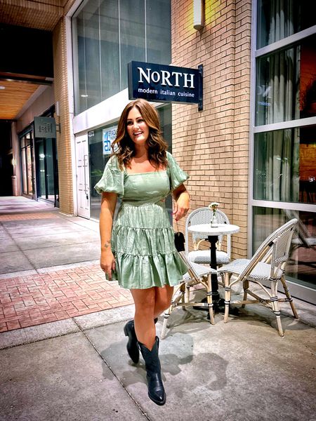 Country concert style. Wearing a medium in dress. Boots run true to size  

#LTKfindsunder100 #LTKstyletip #LTKshoecrush