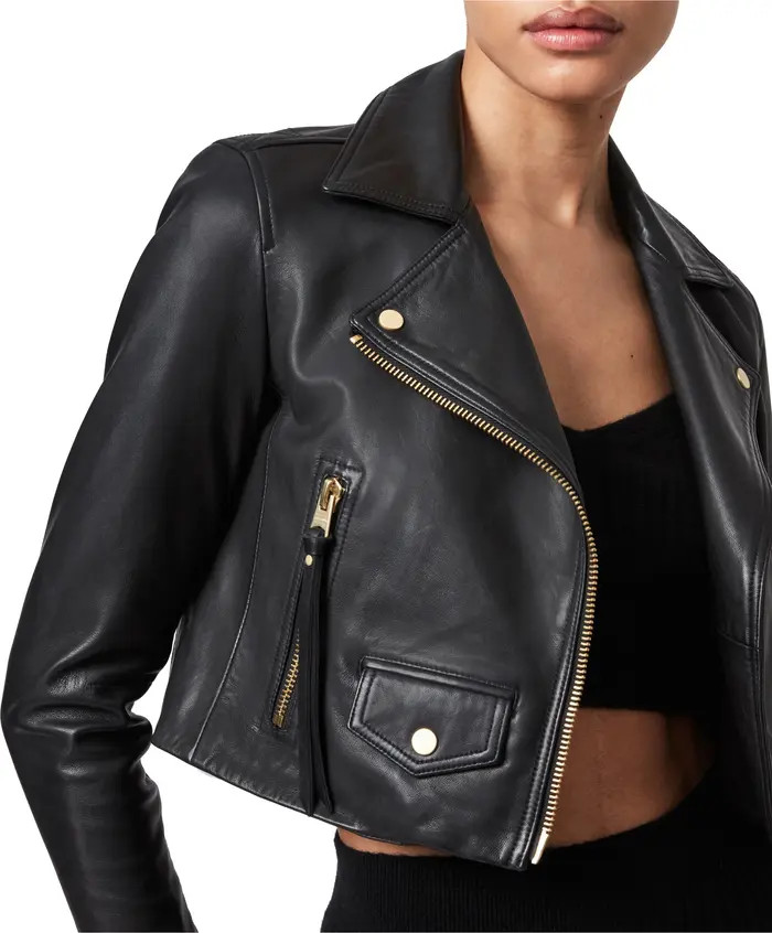 Elora Leather Biker Jacket | Nordstrom