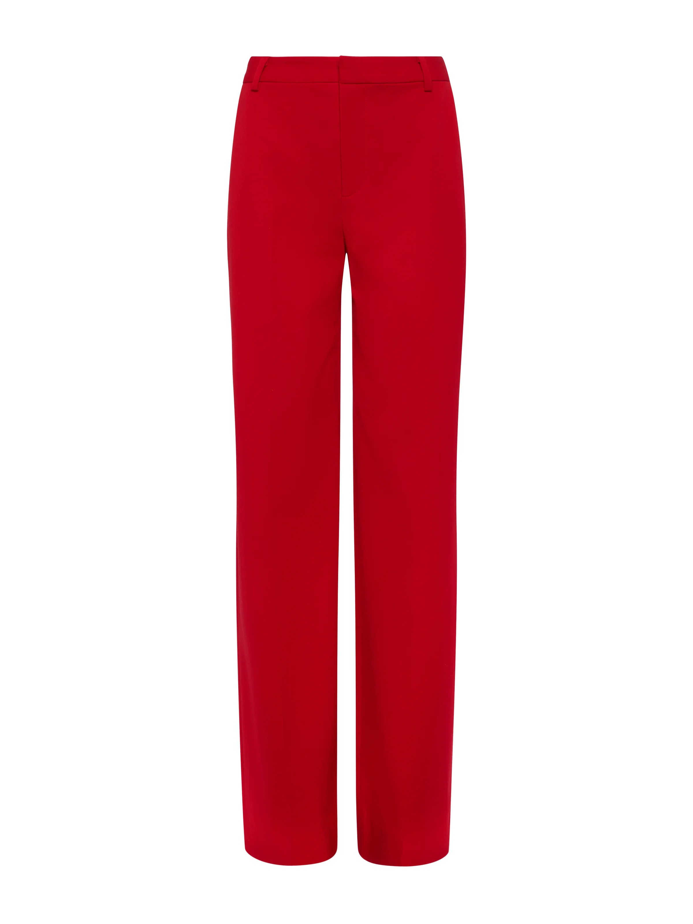 L'AGENCE - Livvy Straight-Leg Trouser in Scarlet Red | L'Agence