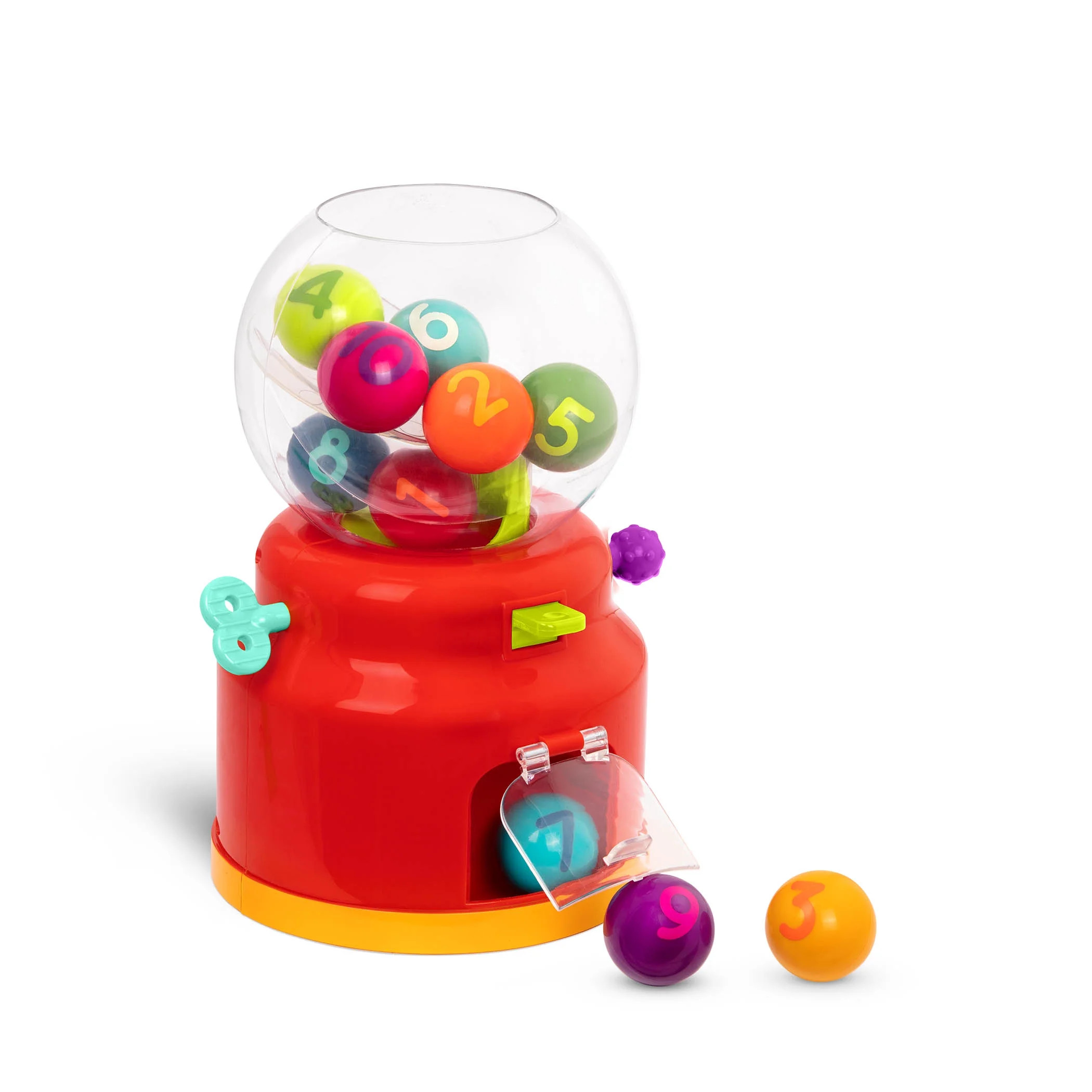 Battat Numbers & Colors Gumball Machine with 10 Number Balls, Baby and Toddler Toys | Walmart (US)