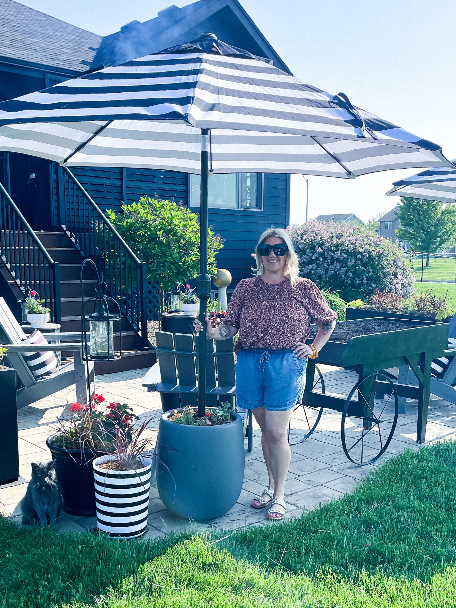 Patio, Deck, Patio Pots, Umbrella Stand, Patio Umbrella, DIY, Outdoor Living, Backyard, Home Inspiration, Home Decor, Outdoor Decor, Amazon Home, Amazon Finds

#LTKSeasonal #LTKfamily #LTKhome