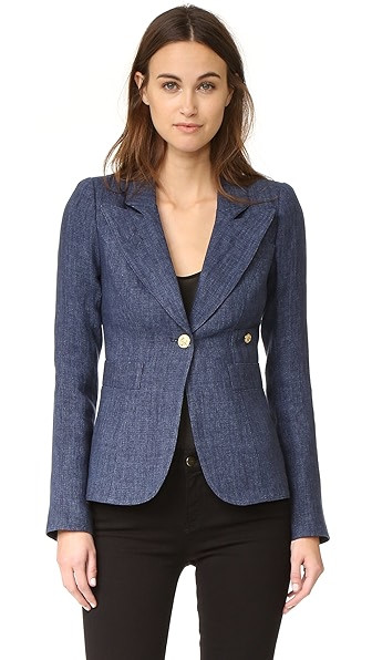 SMYTHE Chambray Duchess Blazer | Shopbop