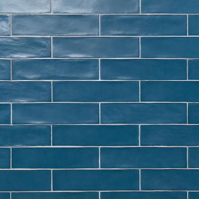 Artmore Tile Marsh Blue 3-in x 12-in Matte Ceramic Subway Wall Tile (5.38-sq. ft/ Carton) | Lowe's