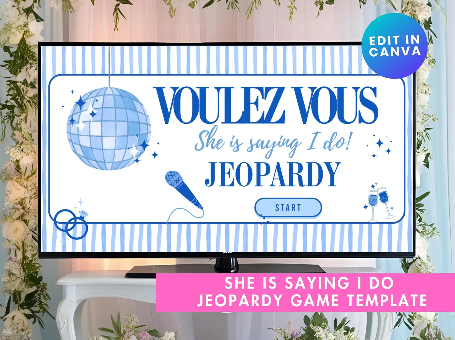 Voulez Vous Shes Saying I Do Mamma Mia Last Disco Bachelorette Party Digital Jeopardy Invitation ... | Etsy (Global)