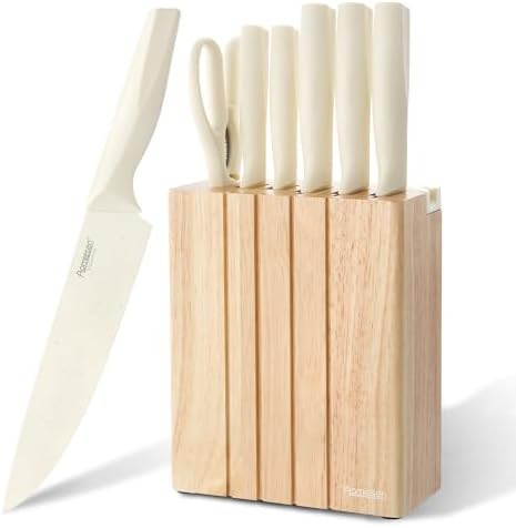 Premium Quality 8-Piece Knife Set with Block, Lightweight and Strong, ﻿ Ergonomic Handles for H... | Amazon (US)