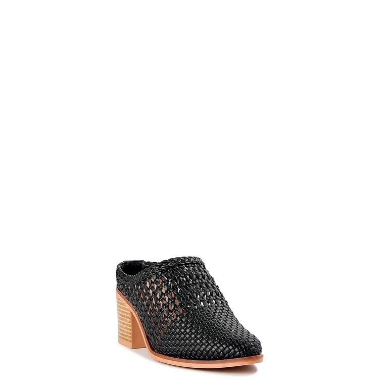 Time and Tru Women's Woven Heeled Mules (Wide Width Available) | Walmart (US)