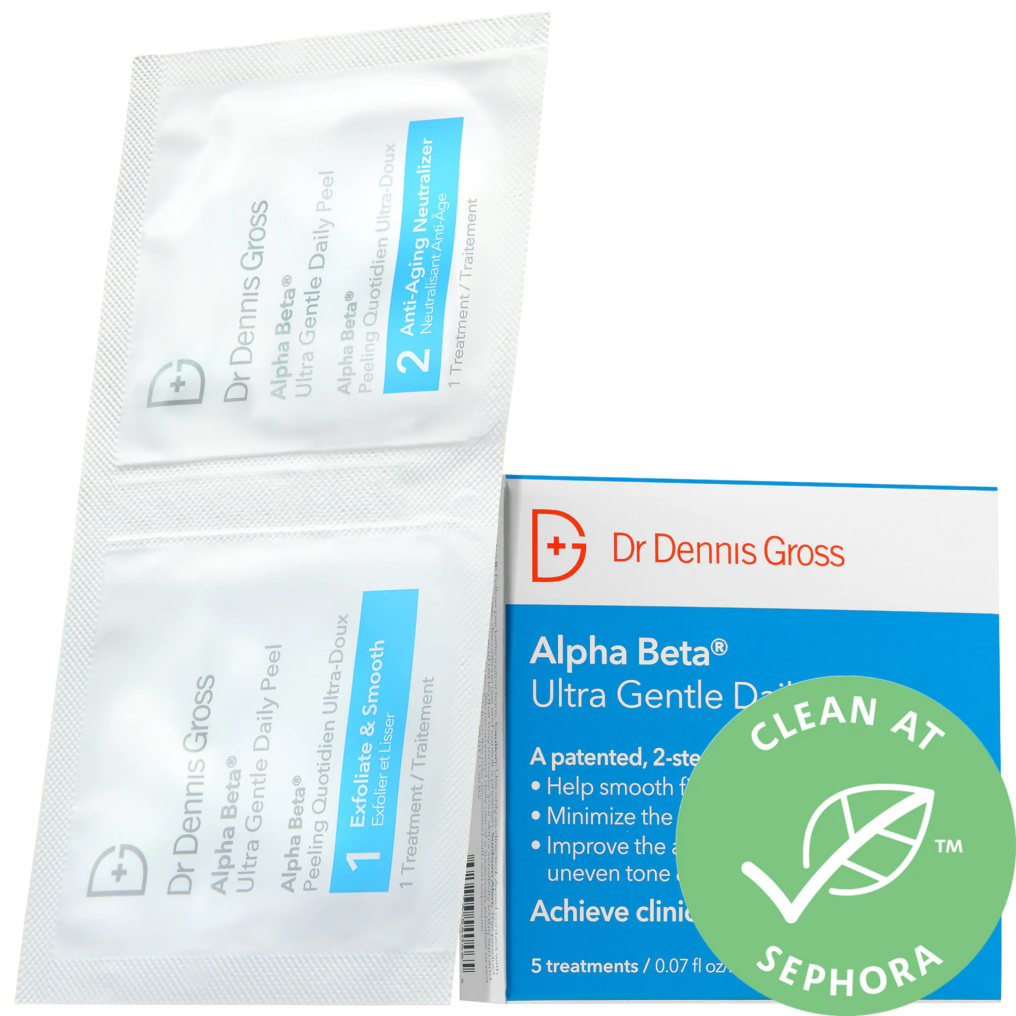 Dr. Dennis Gross Skincare Mini Alpha Beta® Ultra Gentle Daily Peel for Sensitive Skin 5 Treatments | Sephora (US)