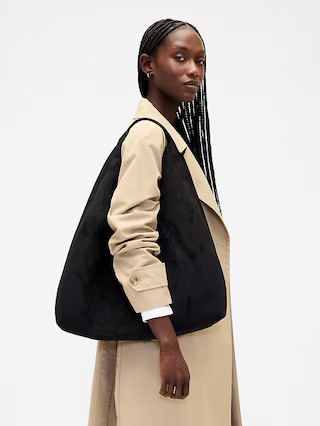 Vegan Suede Slouchy Tote Bag | Gap (US)
