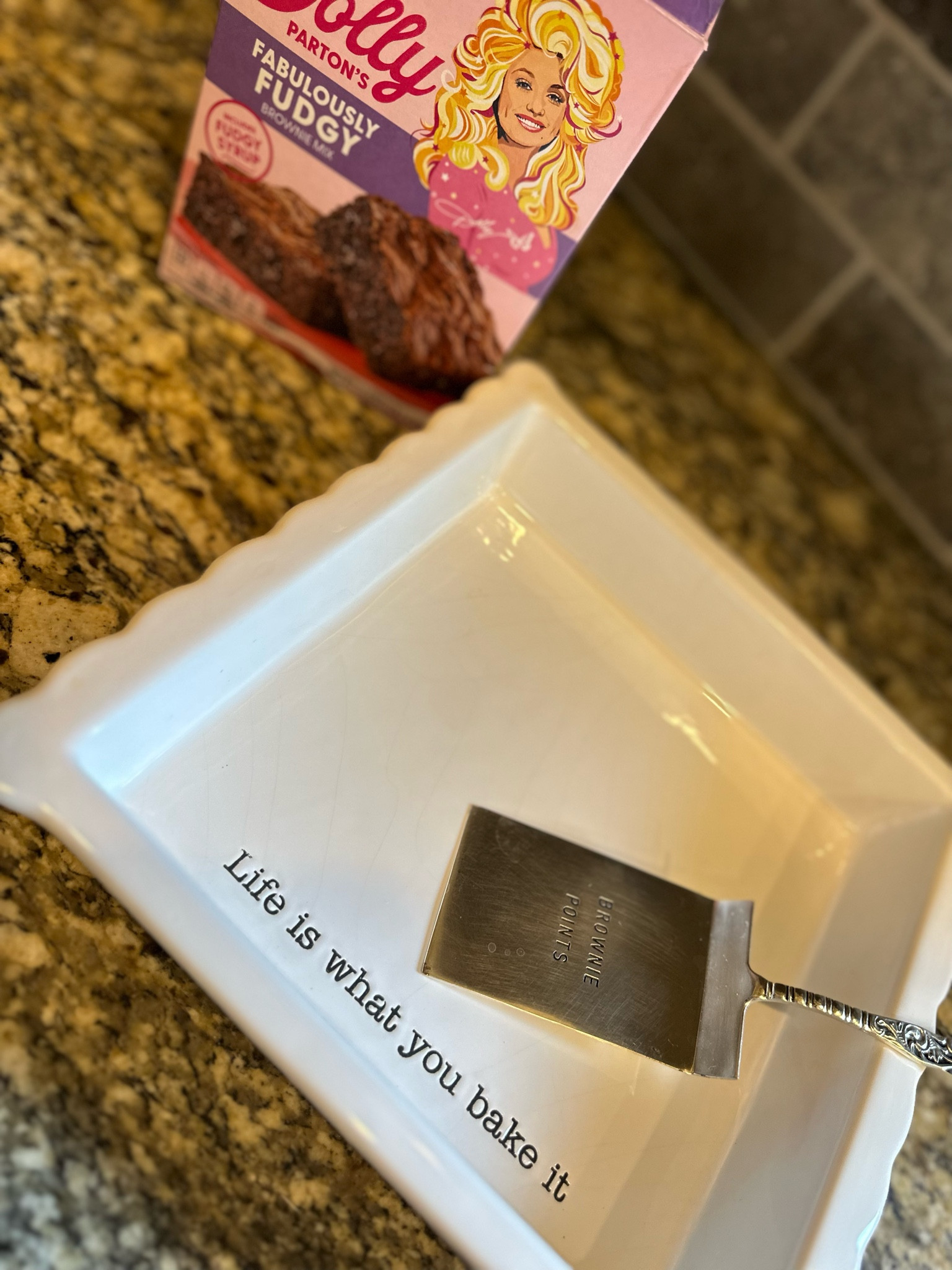 Brownie points!! Brownies, kitchen, brownie pan, gift idea, mudpie gifts, Dolly Parton, home #brownies 

#LTKfamily #LTKFind #LTKhome