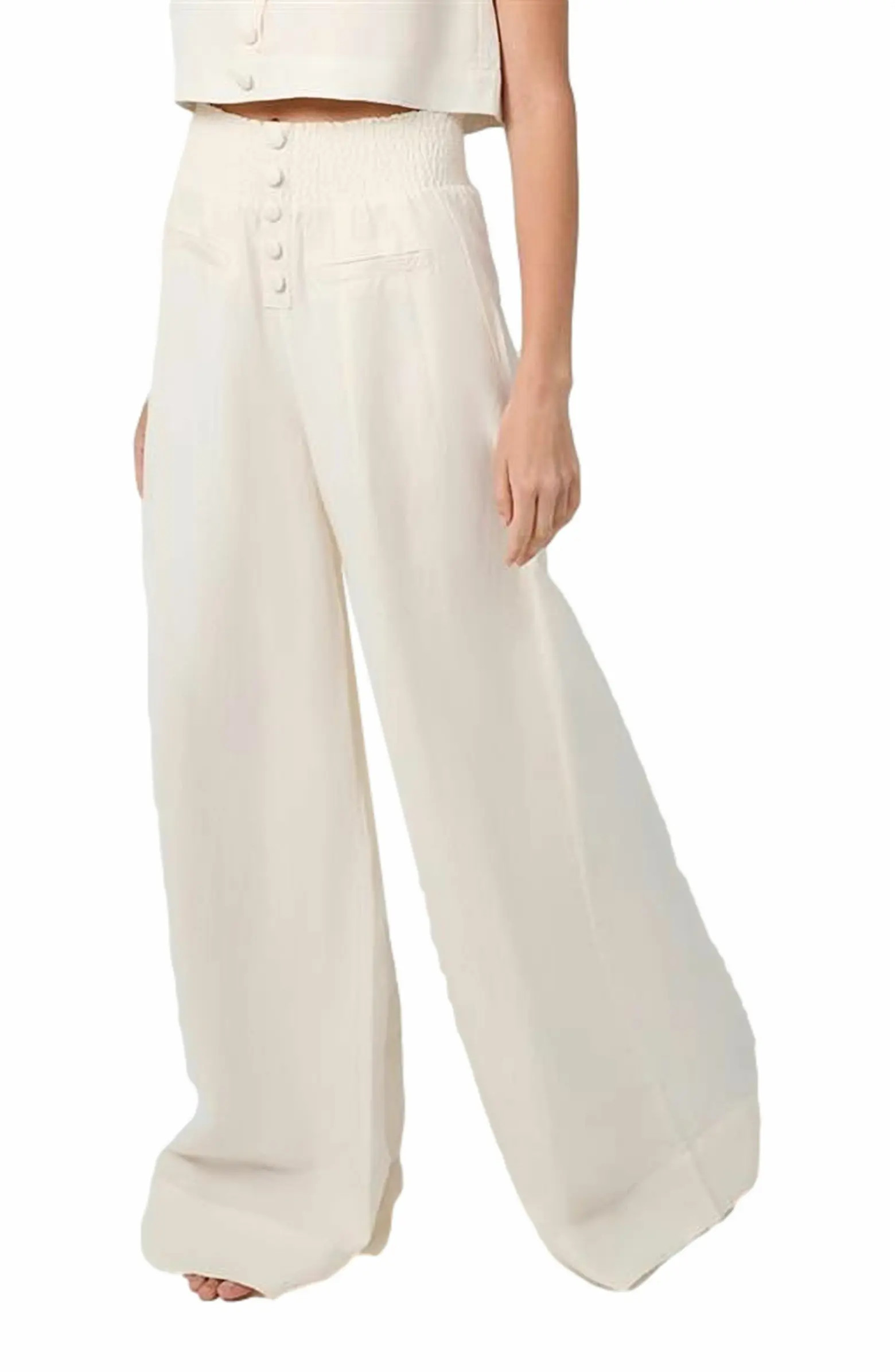WeWoreWhat Button Front Palazzo Pant | Nordstrom | Nordstrom