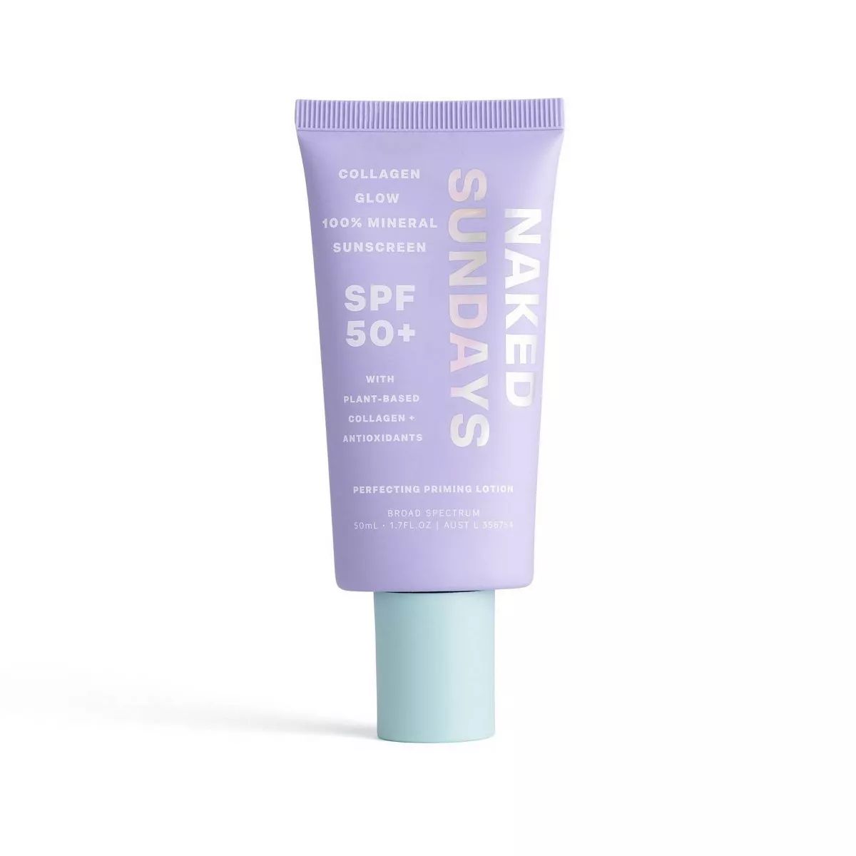 Naked Sundays Collagen Glow 100% Mineral Perfecting Priming Lotion - SPF50 + - 50ml | Target