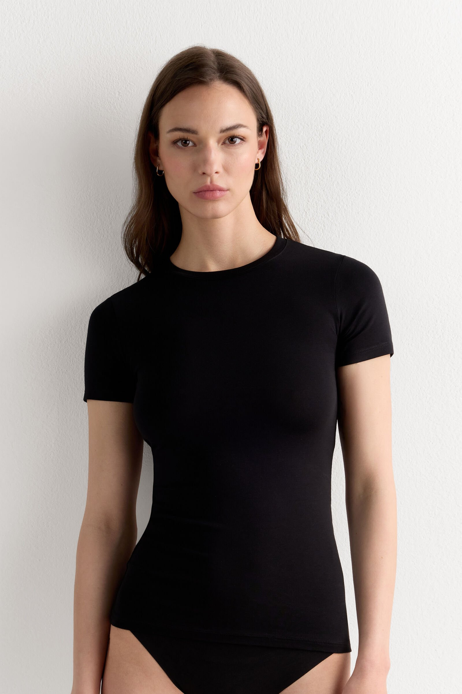 Stretch Superior Cotton Short Sleeve Top - Intimissimi | Intimissimi (US)