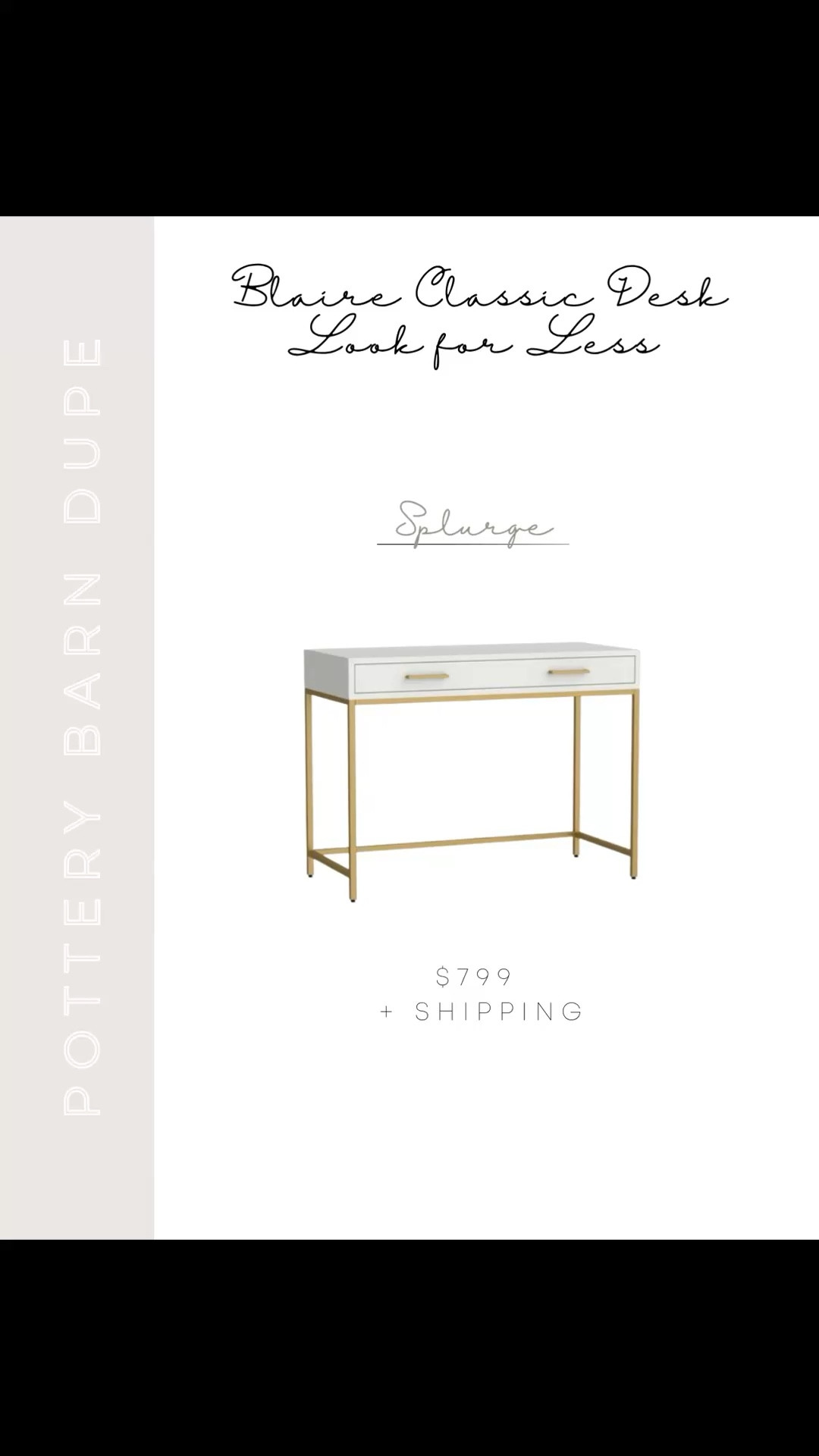  If you love the look of the Pottery Barn Blaire desk but not the price tag, these are the best look-for-less options I’ve found. Same clean, classic style, just way more budget friendly 🤍 Linking my favorites here so you can easily compare.

#LTKSaleAlert #LTKHome