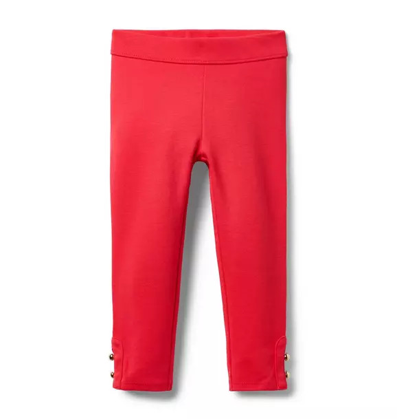 Button Cuff Ponte Pant | Janie and Jack
