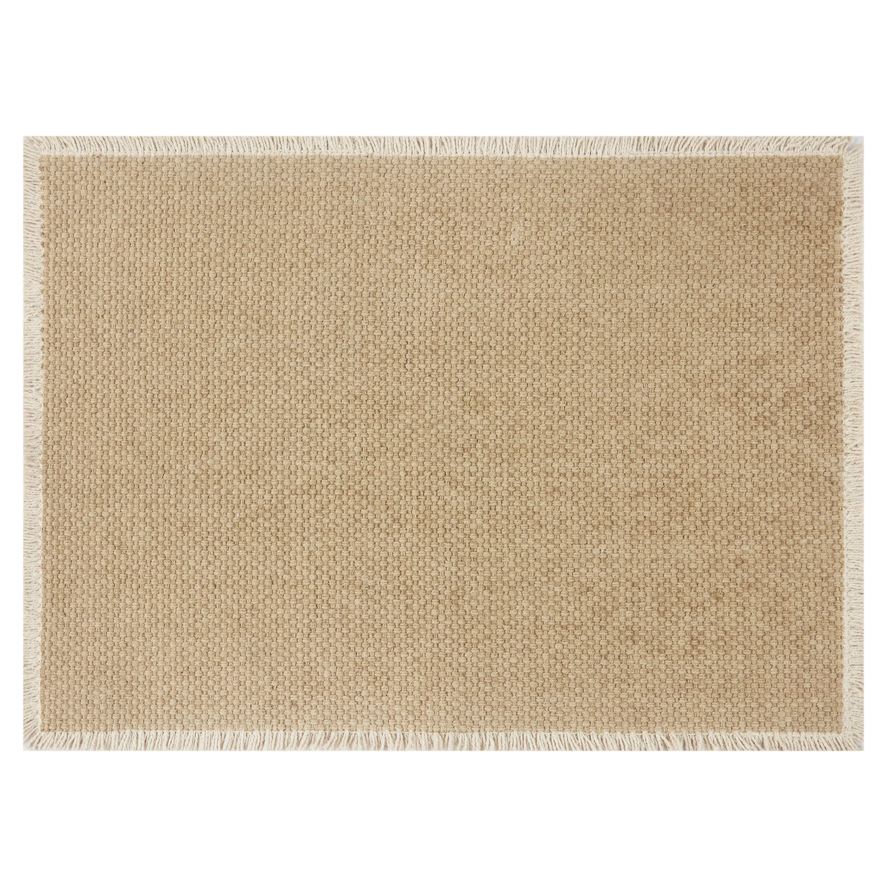 Better Homes & Gardens Beige Fringe Placemat 14"x20", Camel Suede/Natural, 100% Cotton | Walmart (US)