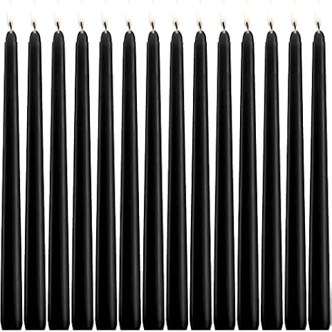 10 Inch BlackTaper Candles, 14 Pack Tall Unscented Dripless Candles with Cotton Wicks Perfect for... | Amazon (US)