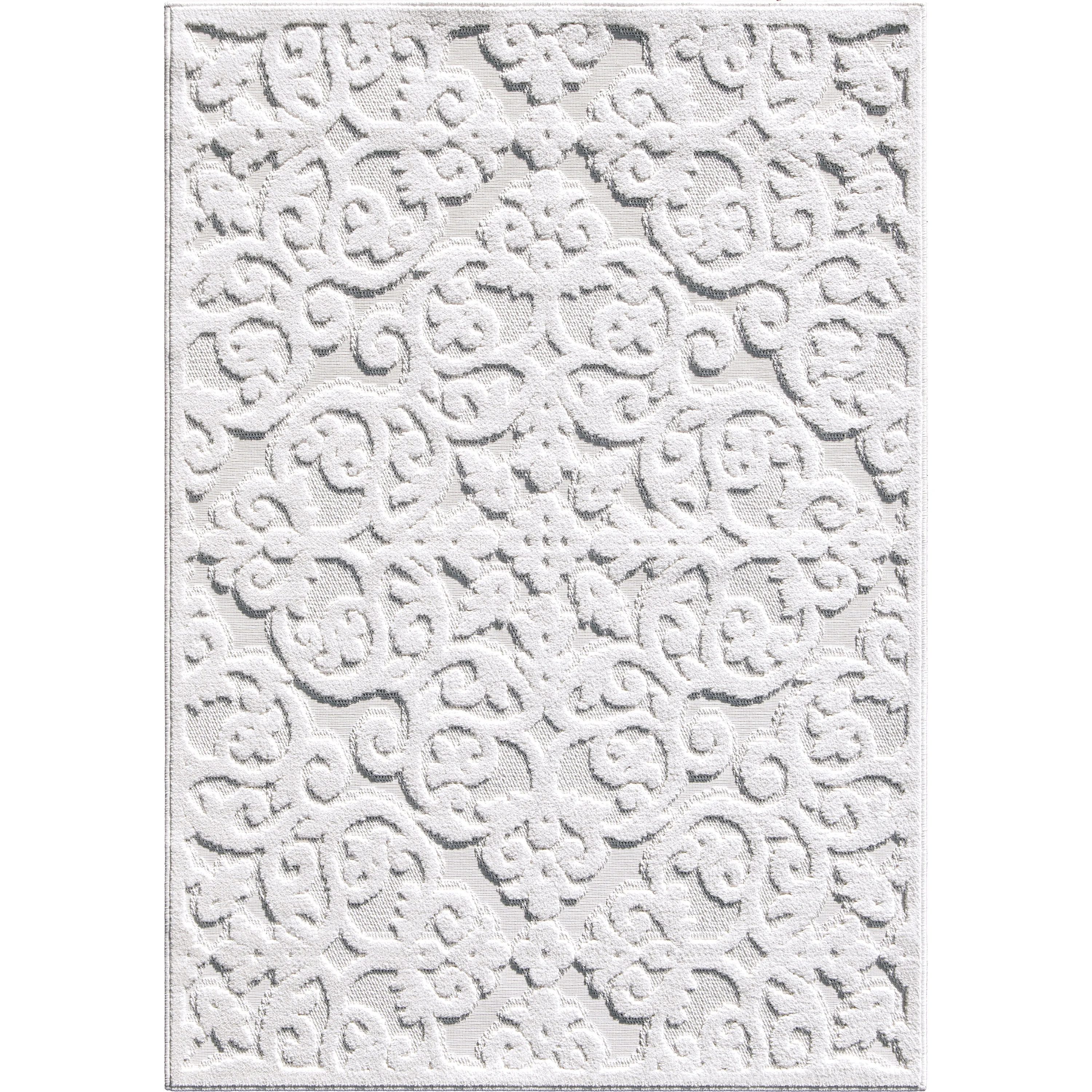 My Texas House Elaine 5' X 7' Natural Floral Outdoor Rug | Walmart (US)