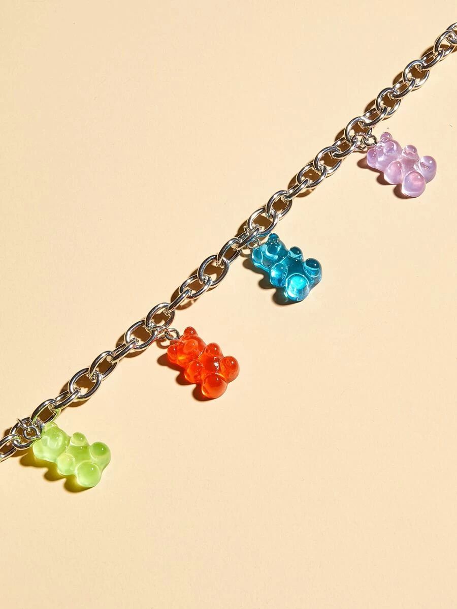 1pc Bear Charm Necklace | SHEIN