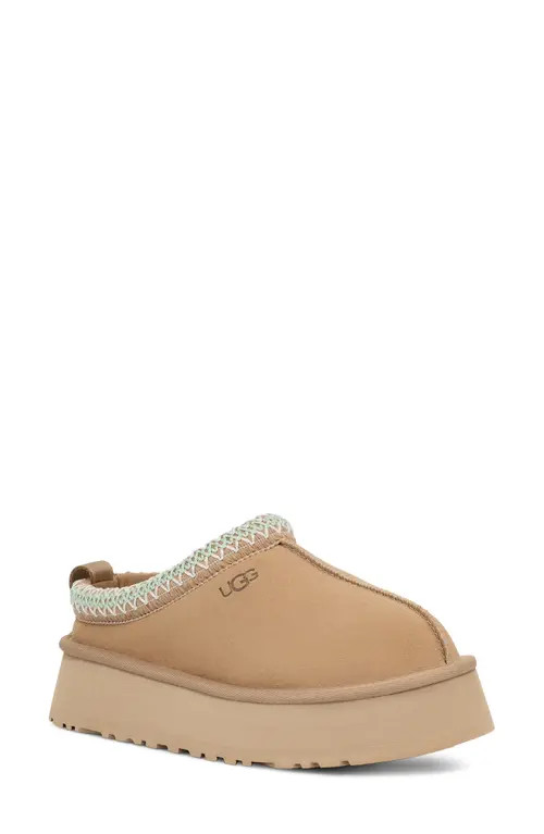 UGG(r) Tazz Platform Slipper in Sand at Nordstrom, Size 9 | Nordstrom