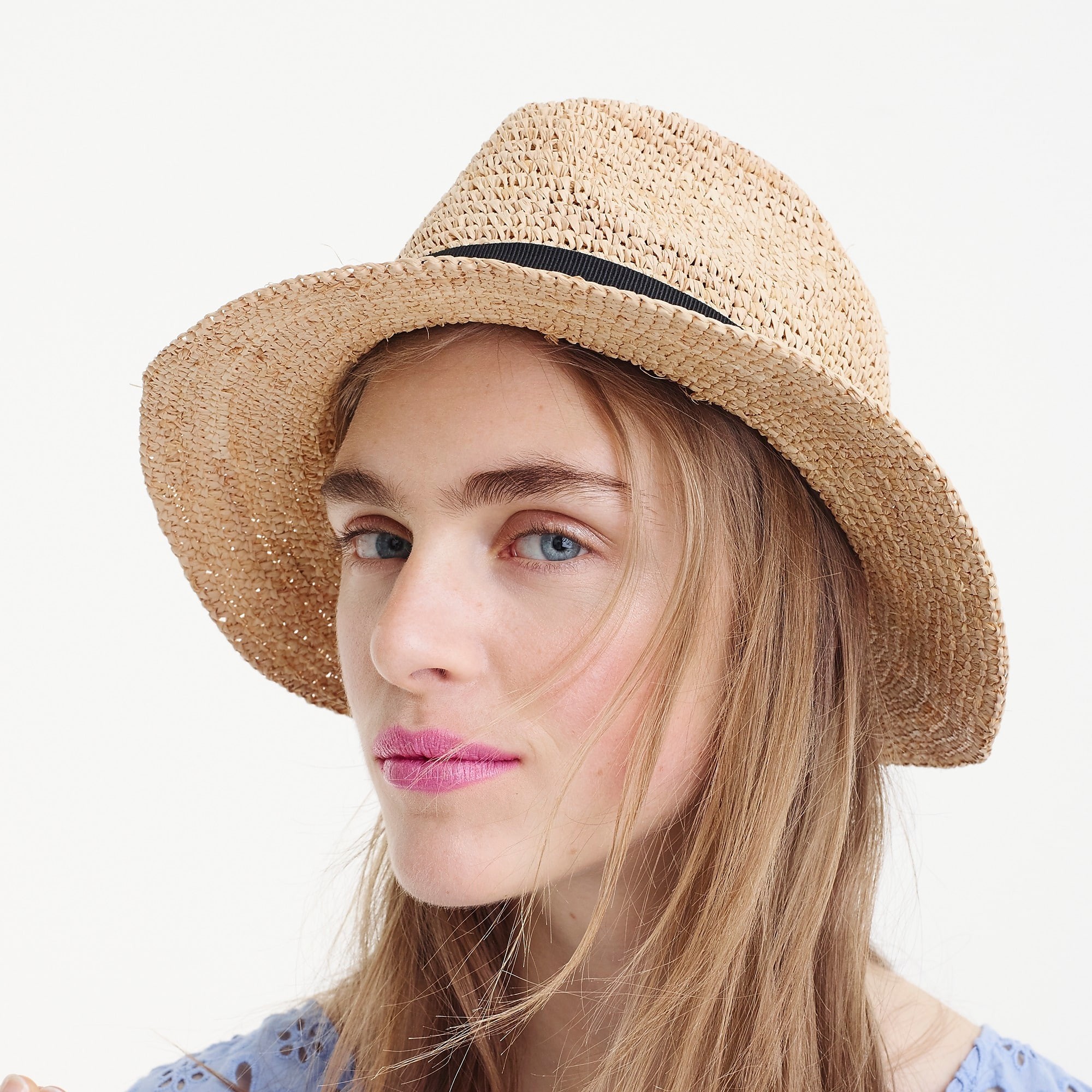 Packable straw hat | J. Crew US