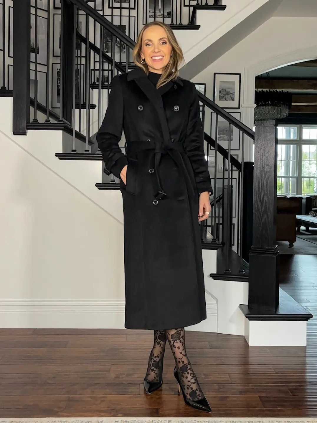 @nordstrom Monochromatic glam holiday look with long coat + lbd #NordstromPartner 

#LTKHoliday #LTKWedding #LTKStyleTip