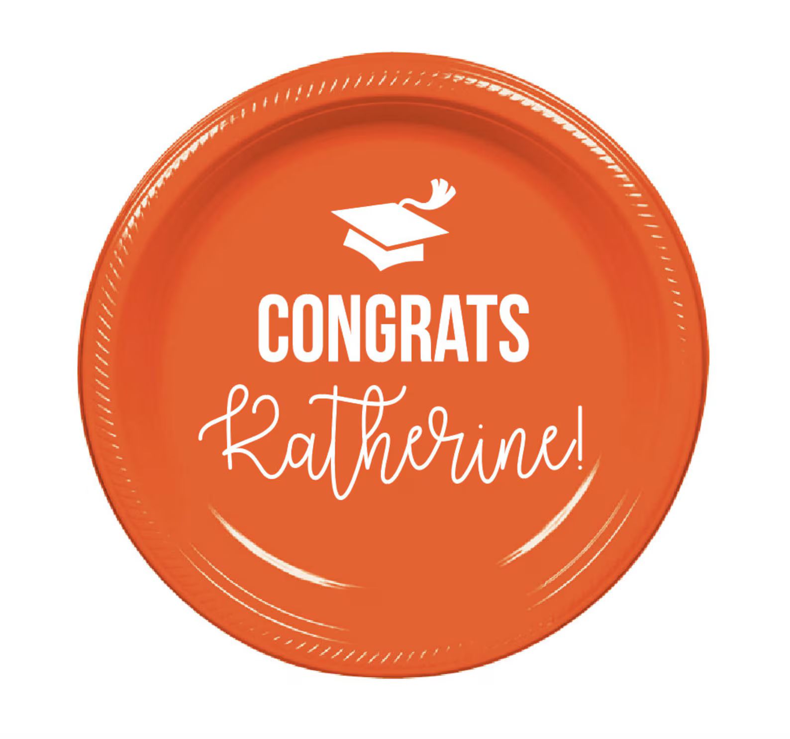 Graduation party plates personalized plates congrats grad | Etsy | Etsy (US)
