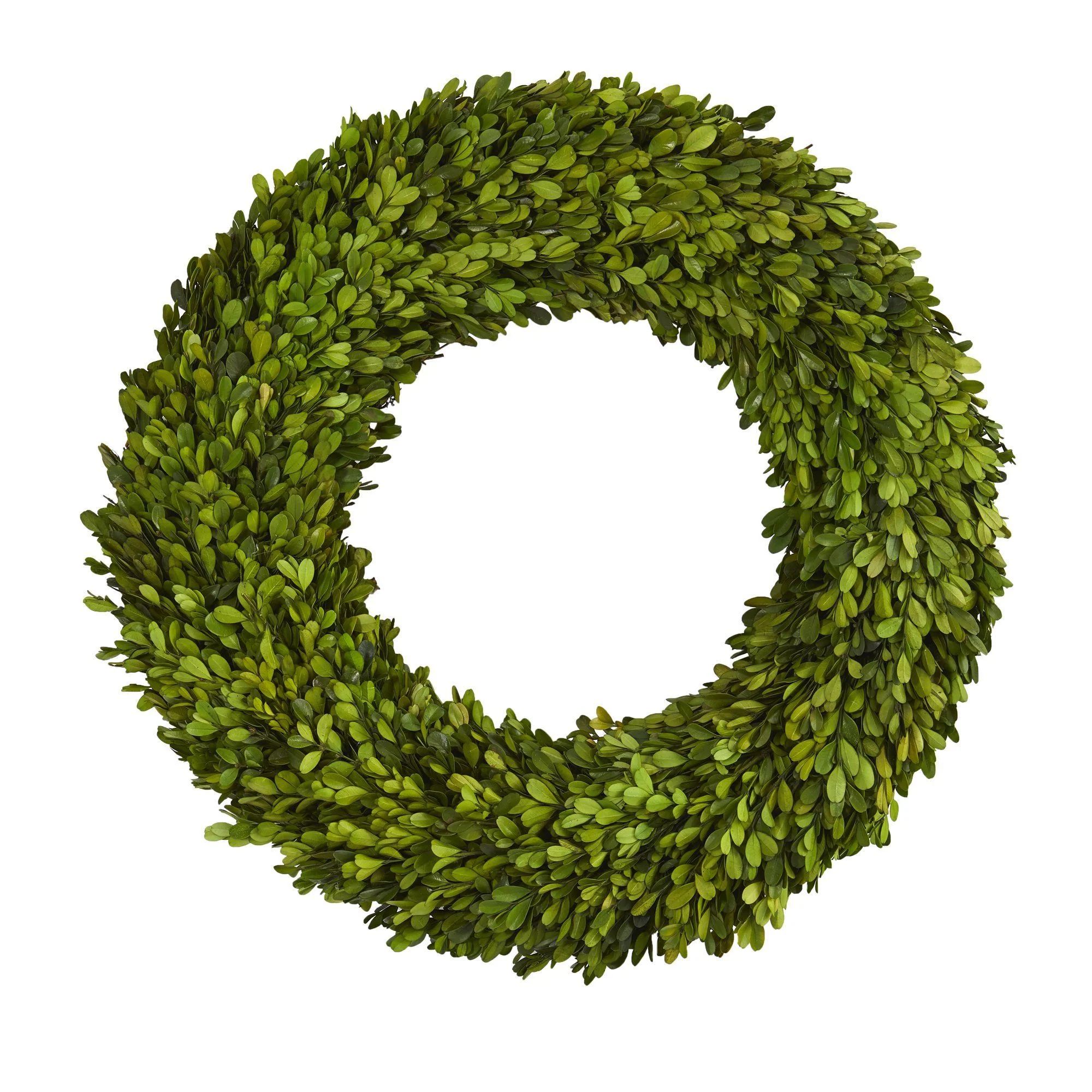 24” Preserved Boxwood Wreath | Nearly Natural | Nearly Natural