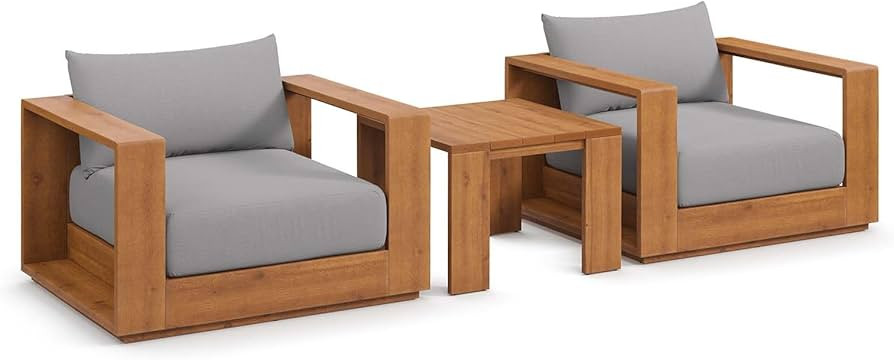 Modway Tahoe Outdoor Furniture, Natural Light Gray | Amazon (US)