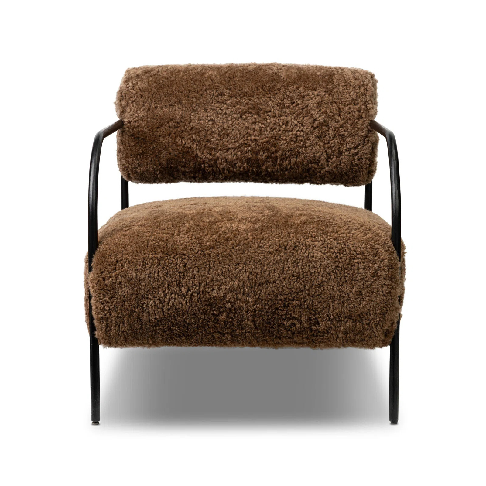 Fenn Chair-Champagne Mongolian Fur | Wayfair North America