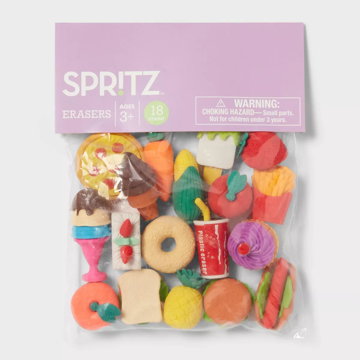 Food Erasers Easter Egg Fillers 18pc - Spritz™ | Target