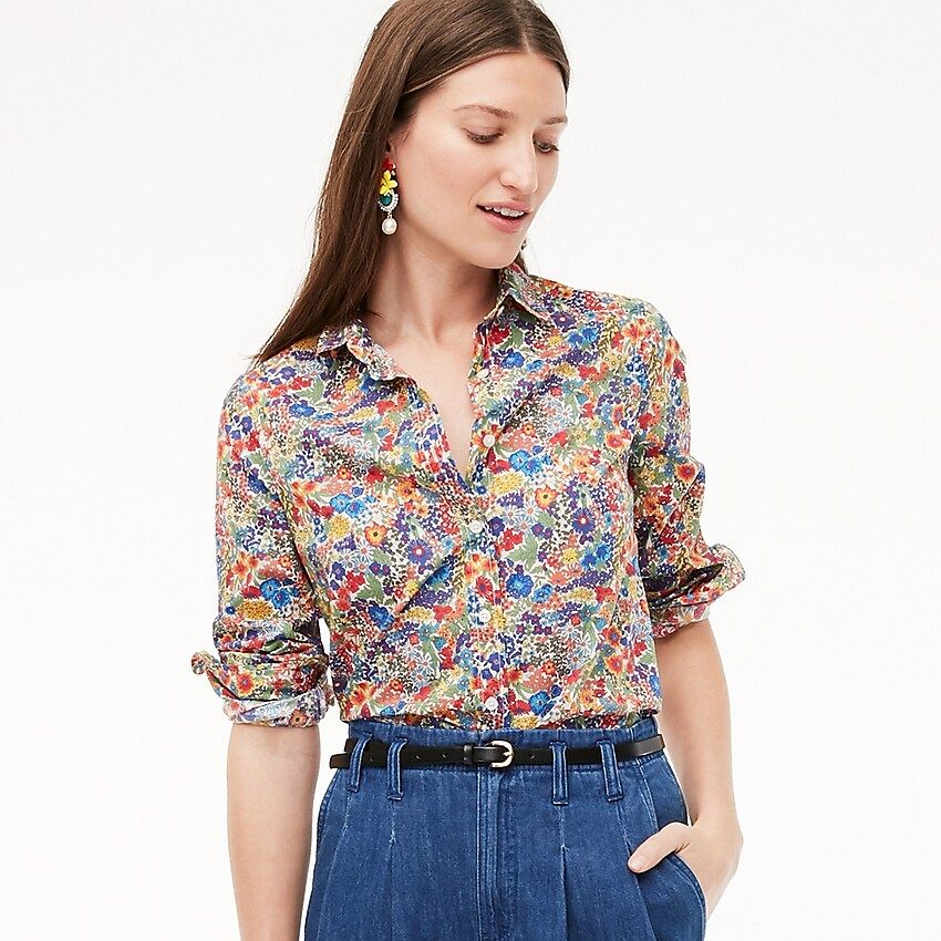 Perfect shirt in Liberty® Margaret Annie floral print | J.Crew US