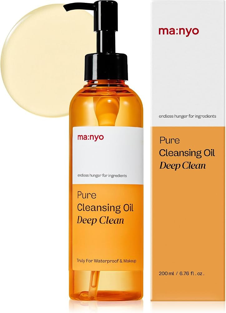 ma:nyo Pure Cleansing Oil Korean Facial Cleanser, Blackhead Melting, Daily Makeup Removal with Ar... | Amazon (US)