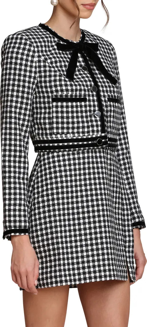 Avec Les Filles Tweed Bow Crop Jacket | Nordstromrack | Nordstrom Rack