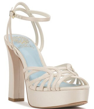 Samlee Satin Strappy High Heel Dress Platform Sandals | Dillard's