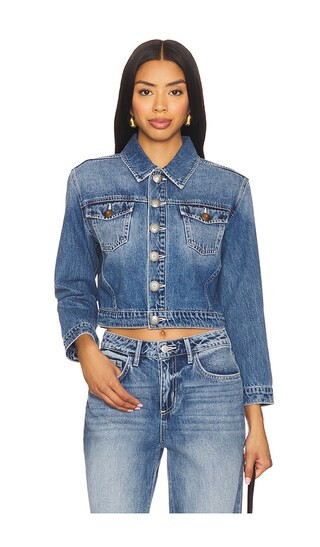 Koda Crop Jacket in Woodrow | Revolve Clothing (Global)