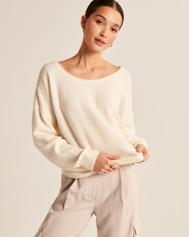 Women's Fluffy Dolman Sweater | Women's Tops | Abercrombie.com | Abercrombie & Fitch (US)